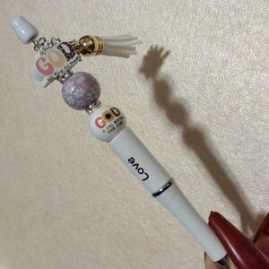Handcrafted 'Love' Religious Decorative Pen